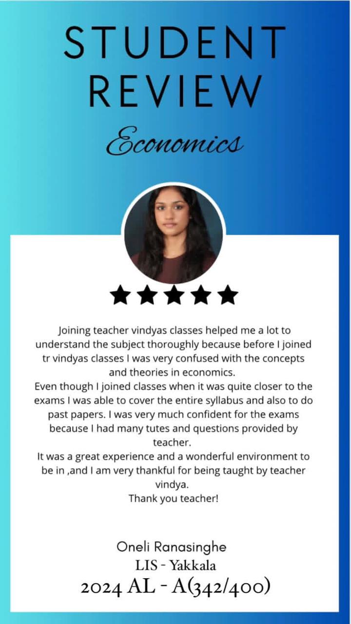 Student review